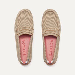 NEW Rothy's Driver Tan Herringbone, Size 7.5